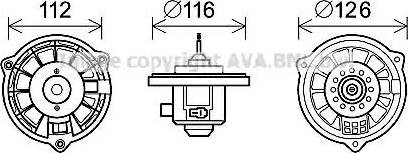 Ava Quality Cooling HY8407 - Электродвигатель, вентиляция салона avtokuzovplus.com.ua