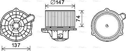 Ava Quality Cooling HY8427 - Вентилятор салона avtokuzovplus.com.ua