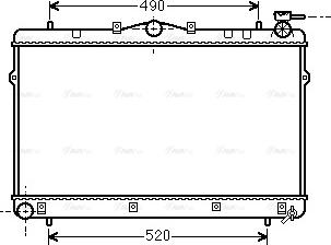 Ava Quality Cooling HYA2043 - Радіатор, охолодження двигуна autocars.com.ua