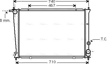 Ava Quality Cooling HYA2049 - Радіатор, охолодження двигуна autocars.com.ua