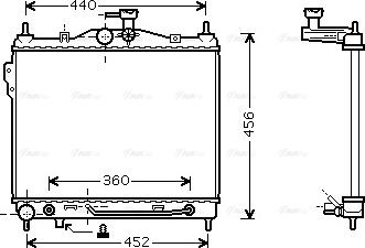 Ava Quality Cooling HYA2102 - Радиатор, охлаждение двигателя avtokuzovplus.com.ua