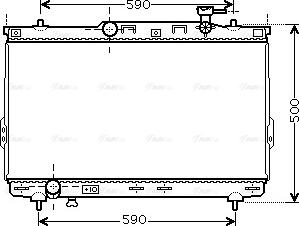 Ava Quality Cooling HYA2109 - Радіатор, охолодження двигуна autocars.com.ua