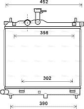 Ava Quality Cooling HYA2291 - Радиатор, охлаждение двигателя avtokuzovplus.com.ua