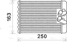 Ava Quality Cooling HYA6232 - Теплообменник, отопление салона avtokuzovplus.com.ua