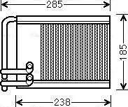 Ava Quality Cooling HYA6317 - Теплообмінник, опалення салону autocars.com.ua