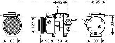 Ava Quality Cooling HYAK239 - Компресор, кондиціонер autocars.com.ua