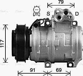 Ava Quality Cooling HYAK599 - Компрессор кондиционера avtokuzovplus.com.ua