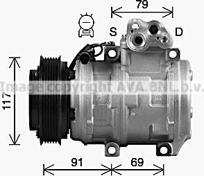 Ava Quality Cooling HYK599 - Компресор, кондиціонер autocars.com.ua