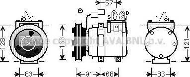 Ava Quality Cooling HYK262 - Компресор, кондиціонер autocars.com.ua