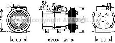 Ava Quality Cooling HYK263 - Компрессор кондиционера autodnr.net