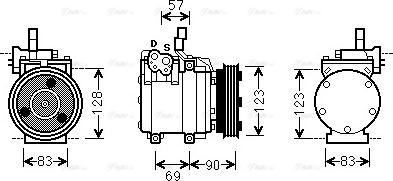 Ava Quality Cooling HYK266 - Компресор, кондиціонер autocars.com.ua