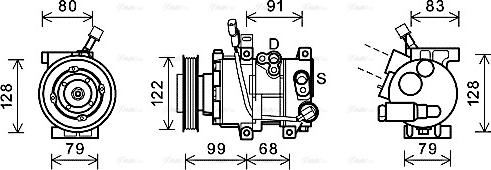 Ava Quality Cooling HYK297 - Компрессор кондиционера avtokuzovplus.com.ua