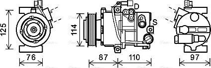 Ava Quality Cooling HYK301 - Компрессор кондиционера avtokuzovplus.com.ua