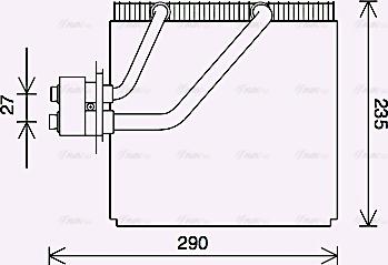 Ava Quality Cooling HYV456 - Випарник, кондиціонер autocars.com.ua