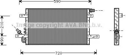 AVA IS 5020 - Конденсатор, кондиціонер autocars.com.ua