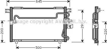 Ava Quality Cooling IS 5024 - Конденсатор, кондиціонер autocars.com.ua