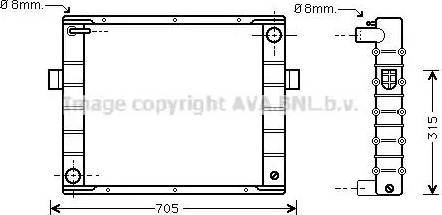 Ava Quality Cooling IV 2006 - Радіатор, охолодження двигуна autocars.com.ua