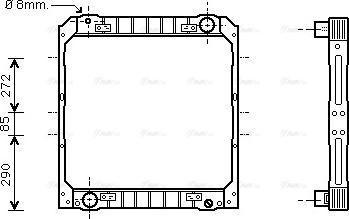 Ava Quality Cooling IV 2039 - Радиатор, охлаждение двигателя avtokuzovplus.com.ua