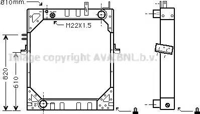 Ava Quality Cooling IV 2046 - Радиатор, охлаждение двигателя autodnr.net