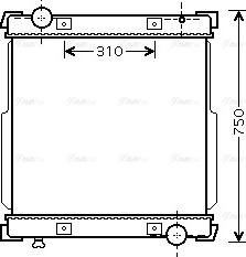 Ava Quality Cooling IV 2088 - Радиатор, охлаждение двигателя avtokuzovplus.com.ua