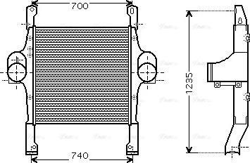 Ava Quality Cooling IV 4067 - Интеркулер, теплообменник турбины avtokuzovplus.com.ua