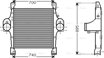 Ava Quality Cooling IV 4069 - Интеркулер, теплообменник турбины avtokuzovplus.com.ua