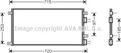 Ava Quality Cooling IV 5058 - Конденсатор кондиционера avtokuzovplus.com.ua