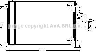 Ava Quality Cooling IV5081 - Конденсатор, кондиціонер autocars.com.ua