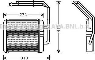 Ava Quality Cooling IV 6052 - Теплообмінник, опалення салону autocars.com.ua