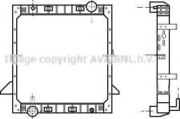 Ava Quality Cooling IVA2008 - Радіатор, охолодження двигуна autocars.com.ua