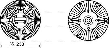 Ava Quality Cooling IVC102 - Зчеплення, вентилятор радіатора autocars.com.ua