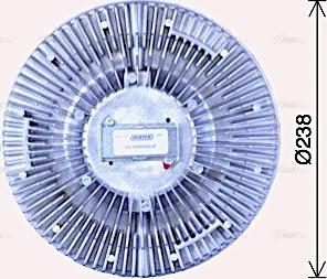 Ava Quality Cooling IVC103 - Зчеплення, вентилятор радіатора autocars.com.ua