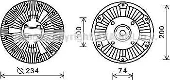 Ava Quality Cooling IVC112 - Зчеплення, вентилятор радіатора autocars.com.ua