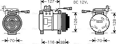 Ava Quality Cooling IV K075 - Компрессор кондиционера avtokuzovplus.com.ua