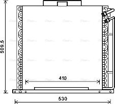 Ava Quality Cooling JD5051 - Конденсатор кондиционера avtokuzovplus.com.ua
