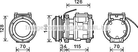 Ava Quality Cooling JDK015 - Компрессор кондиционера avtokuzovplus.com.ua