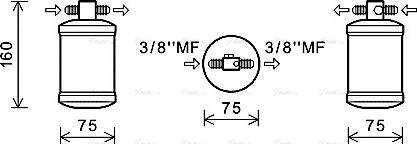 Ava Quality Cooling JDD032 - Осушувач, кондиціонер autocars.com.ua