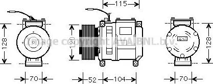 Ava Quality Cooling JDK002 - Компресор, кондиціонер autocars.com.ua