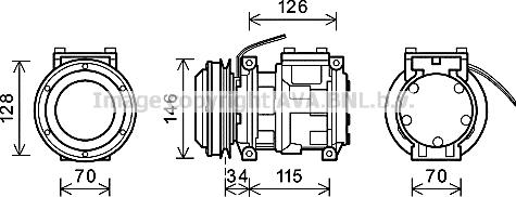 Ava Quality Cooling JDK012 - Компресор, кондиціонер autocars.com.ua