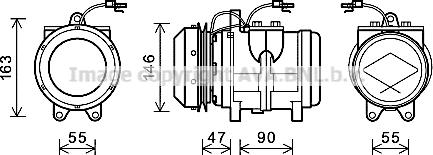 Ava Quality Cooling JDK017 - Компресор, кондиціонер autocars.com.ua