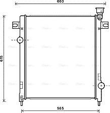 Ava Quality Cooling JE2053 - Радиатор, охлаждение двигателя avtokuzovplus.com.ua