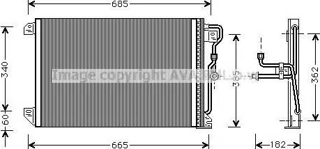 Ava Quality Cooling JE 5020 - Конденсатор, кондиціонер autocars.com.ua