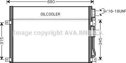 Ava Quality Cooling JE 5045 - Конденсатор, кондиціонер autocars.com.ua
