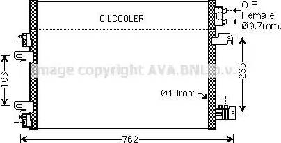 Ava Quality Cooling JE5060 - Конденсатор, кондиціонер autocars.com.ua