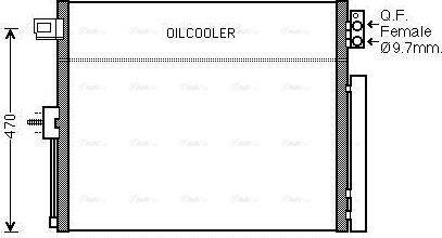 Ava Quality Cooling JE5061D - Конденсатор, кондиціонер autocars.com.ua