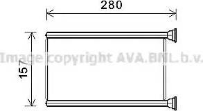 Ava Quality Cooling JE6069 - Теплообмінник, опалення салону autocars.com.ua