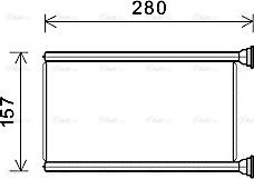 Ava Quality Cooling JEA6069 - Теплообмінник, опалення салону autocars.com.ua