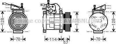 Ava Quality Cooling JE K034 - Компресор, кондиціонер autocars.com.ua