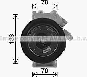 Ava Quality Cooling JEK086 - Компресор, кондиціонер autocars.com.ua