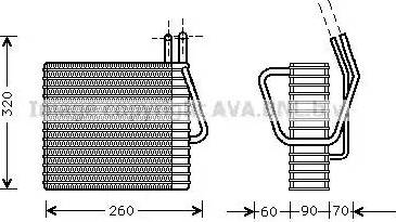 Ava Quality Cooling JE V025 - Випарник, кондиціонер autocars.com.ua
